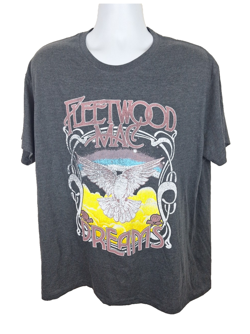 Official Fleetwood Mac Dreams Grey Tshirt Size 2XL